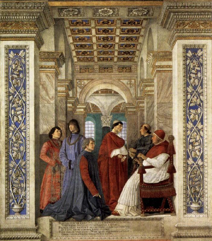 Melozzo da Forli Sixtus IV Founding the Vatican Library China oil painting art